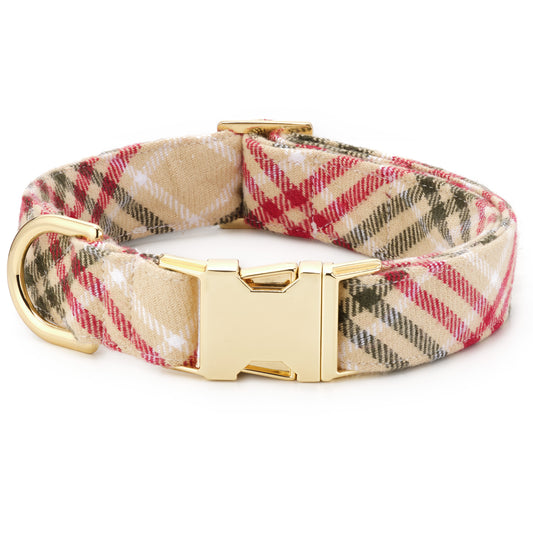 Eggnog Plaid Collar