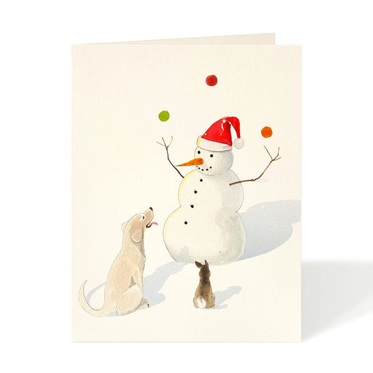 Card - Holiday - Carrot and Stick Snowman