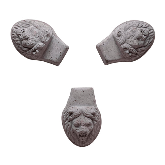 Garden Pot Foot - Lion Head Grey (set of 3)