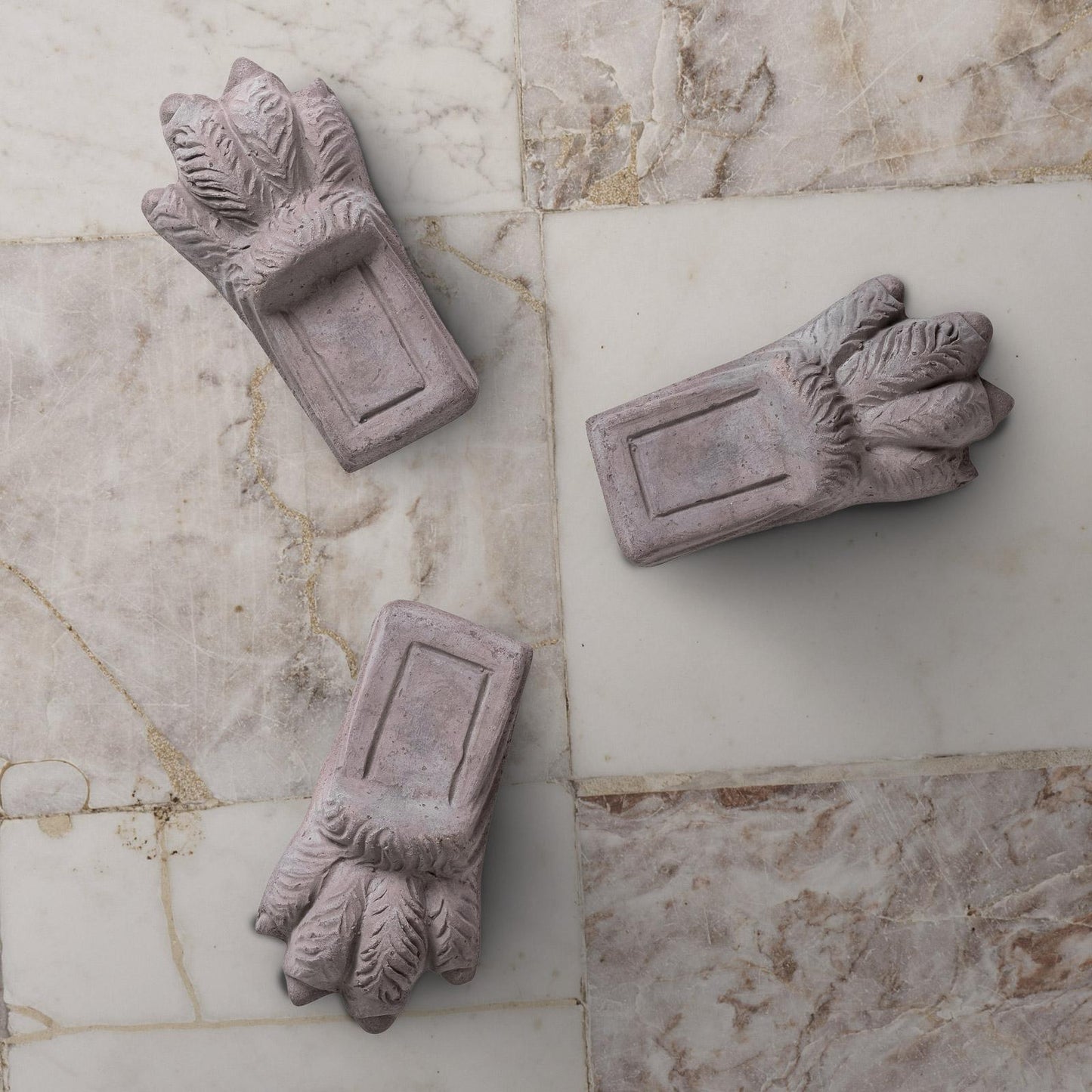 Garden Pot Foot - Lion Paw Grey (set of 3)