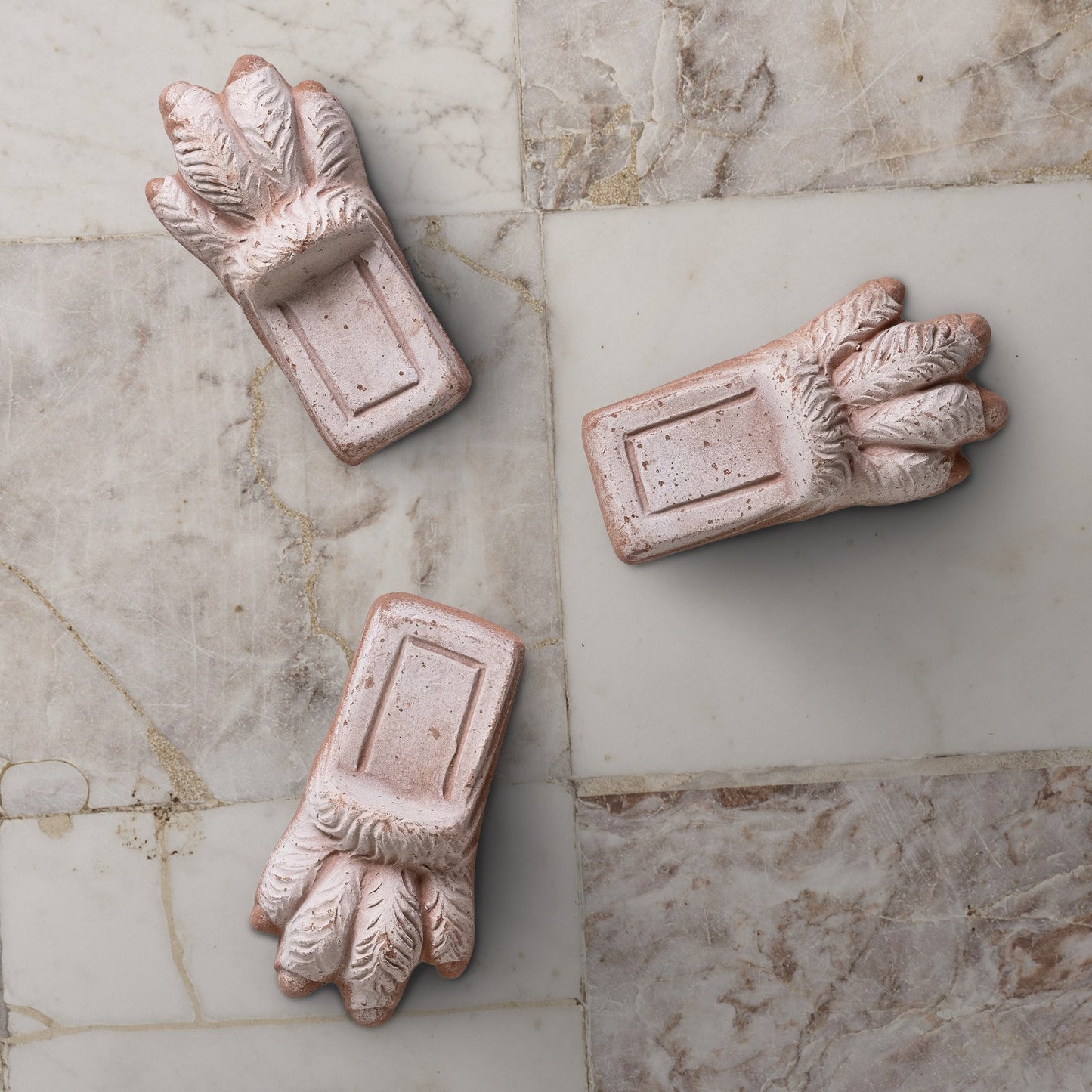 Garden Pot Foot - Lion Paw Rosa (set of 3)
