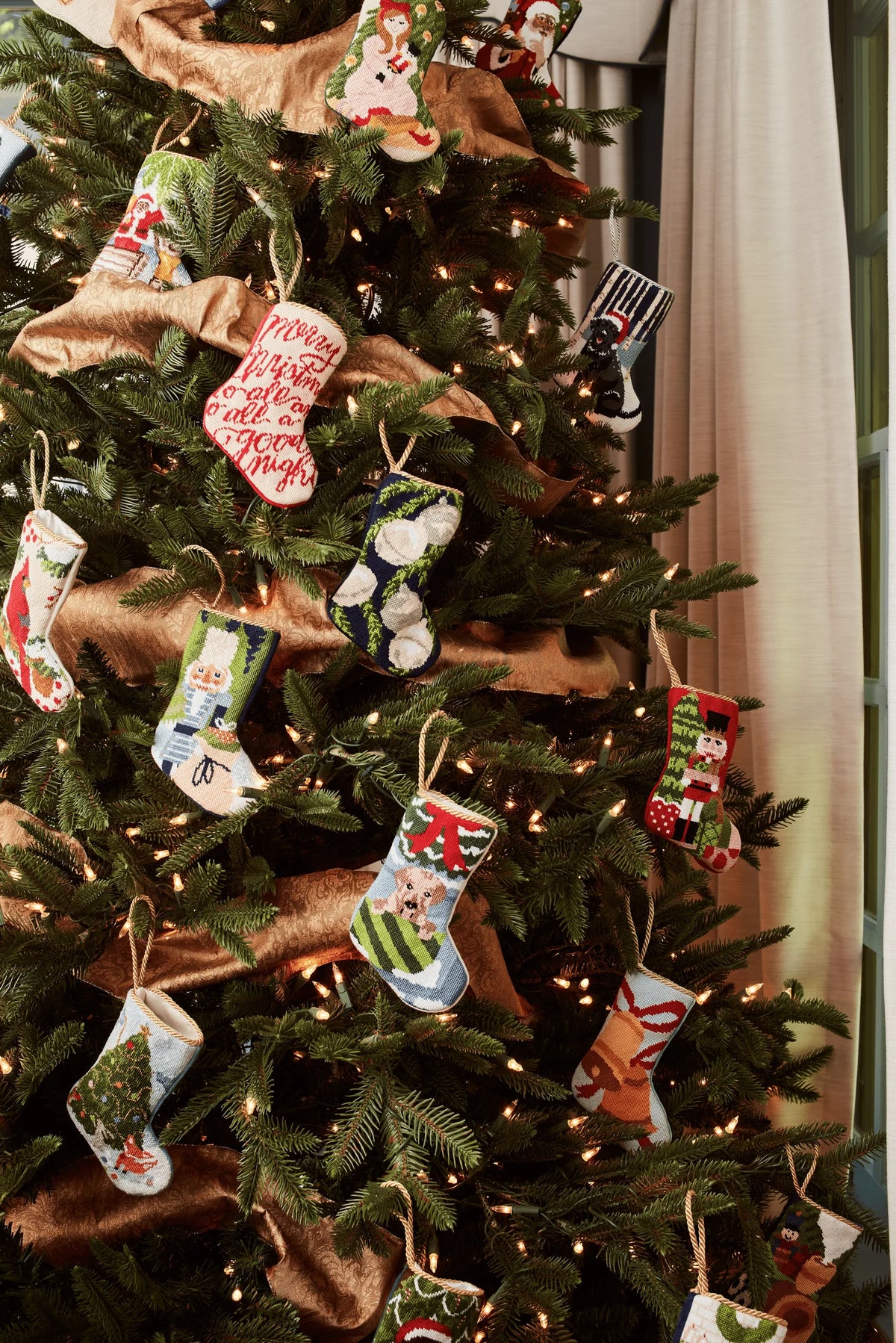 Bauble Stocking - Rainbow Row Rendezvous Charleston