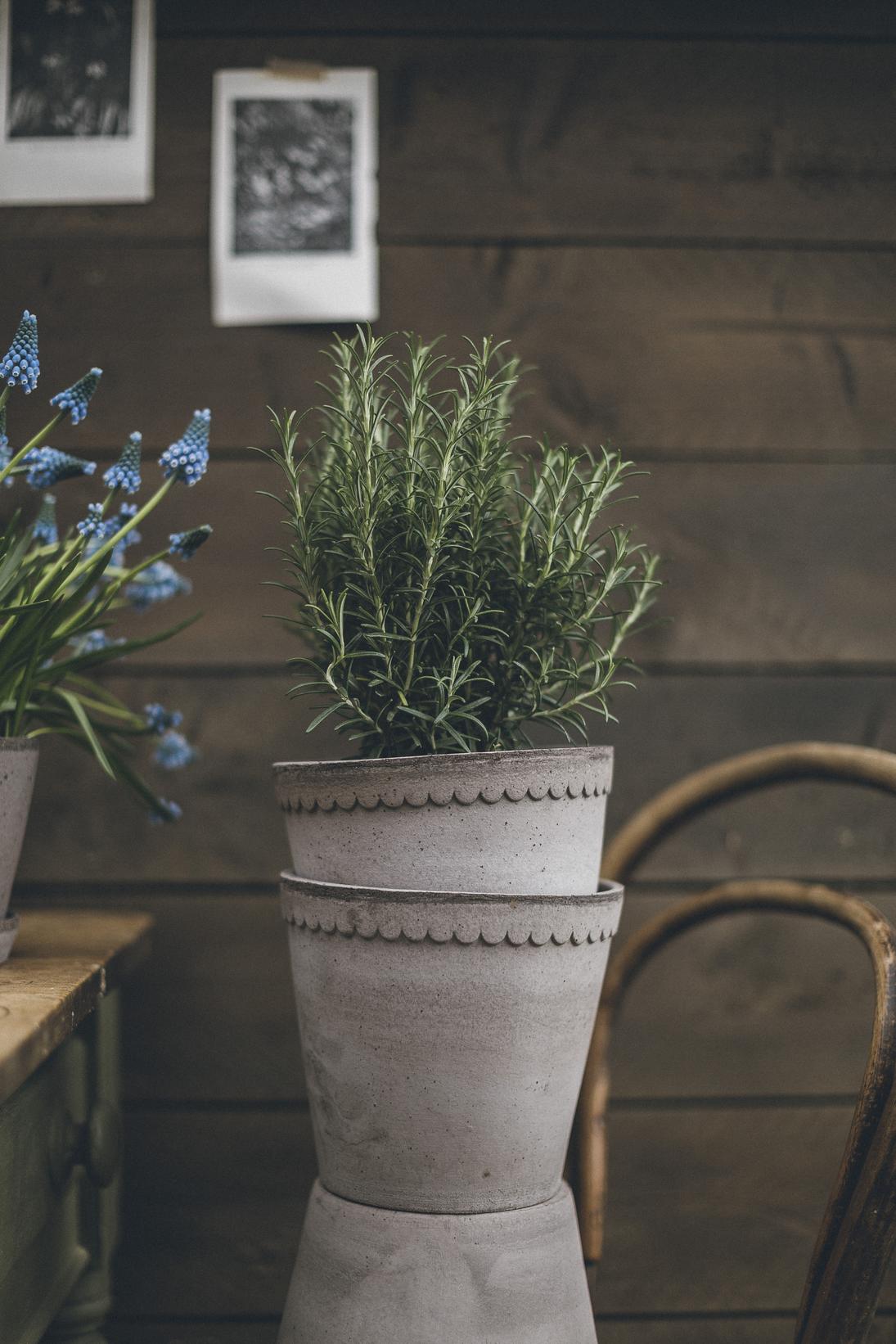 Garden Pot Helena - Grey