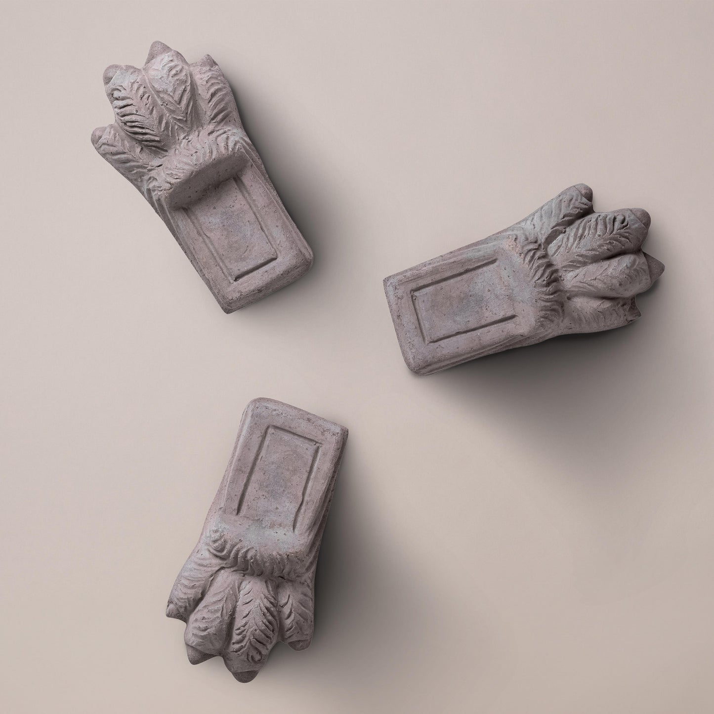 Garden Pot Foot - Lion Paw Grey (set of 3)