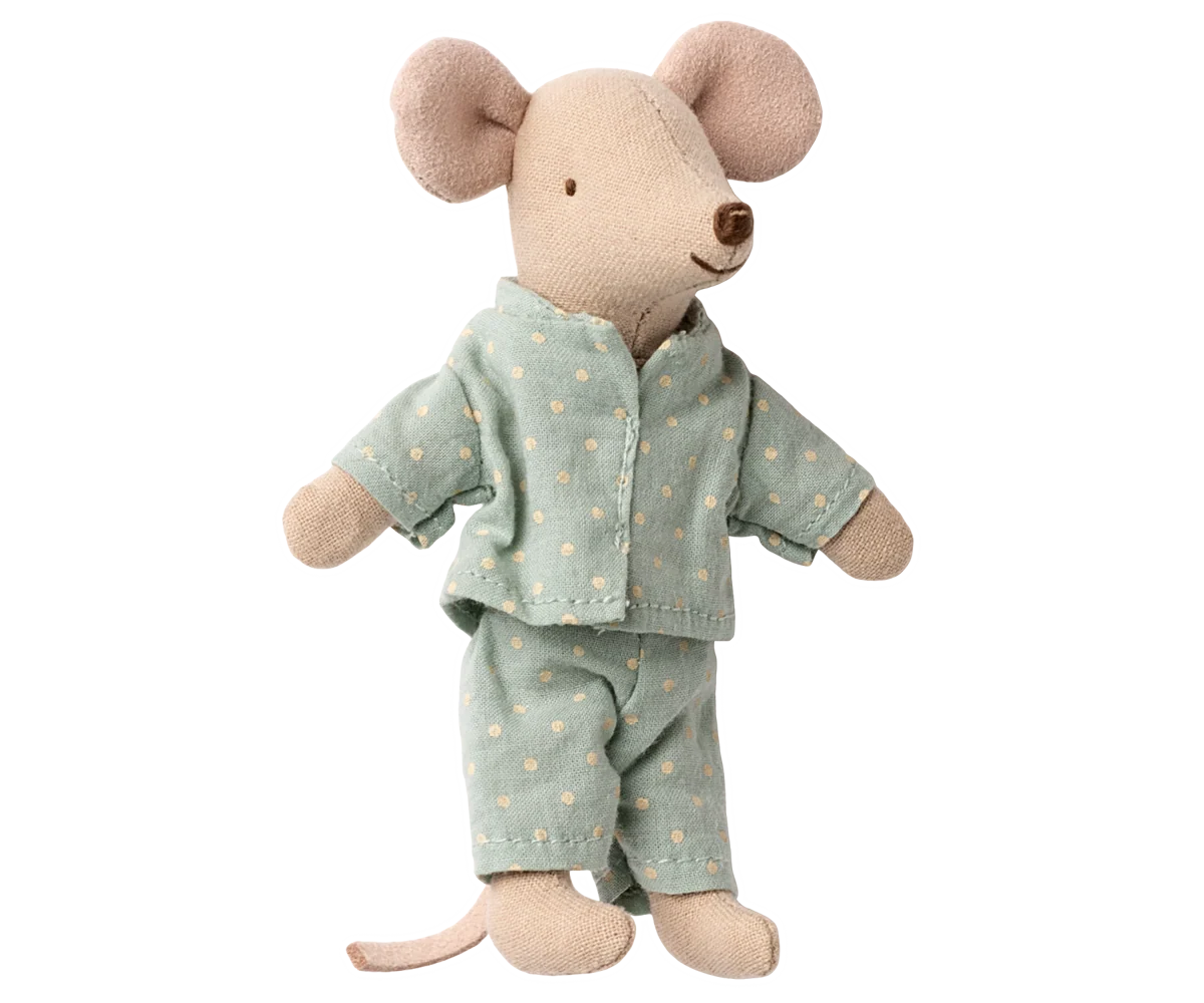 Little Brother Mouse - Matchbox Polka Dot Pajamas
