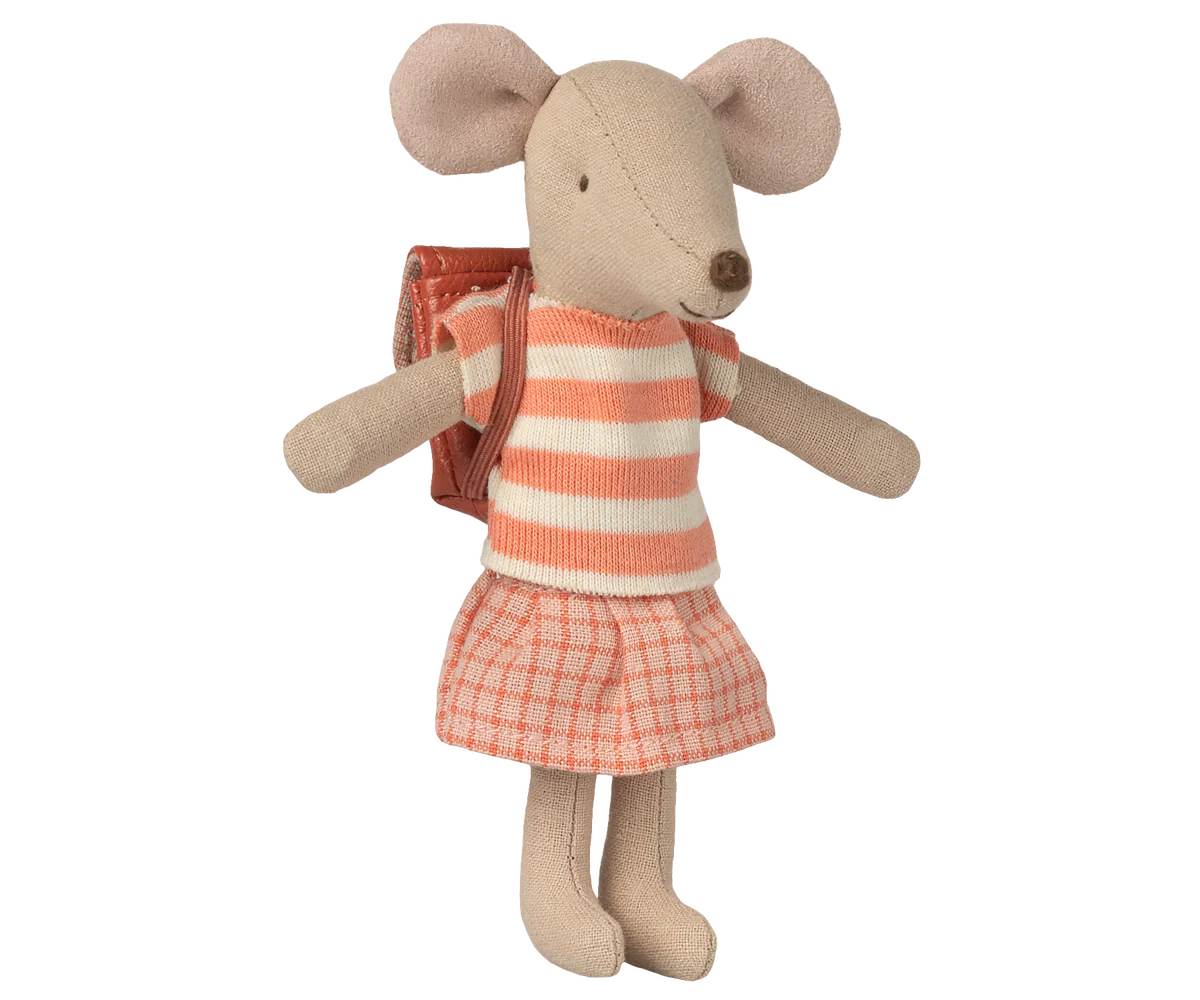 Mouse Clothes - Big Sister - Tricycle Mouse Coral (New Style)