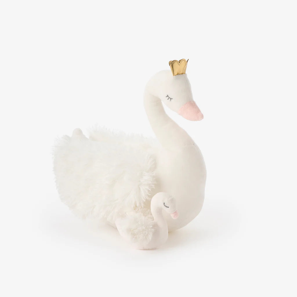 Plush Toy - Mama & Baby Swan (set of 2)