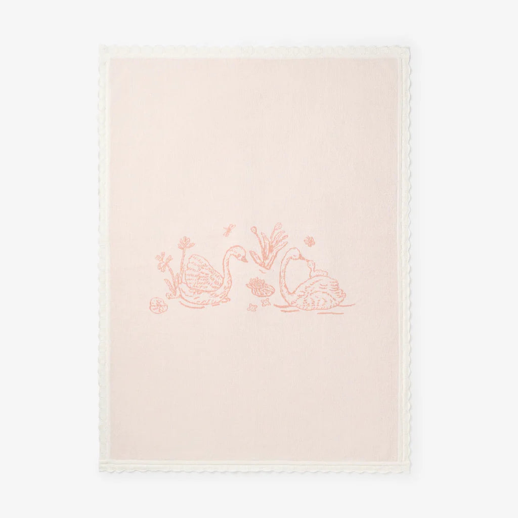 Baby Blanket - Knit Swan