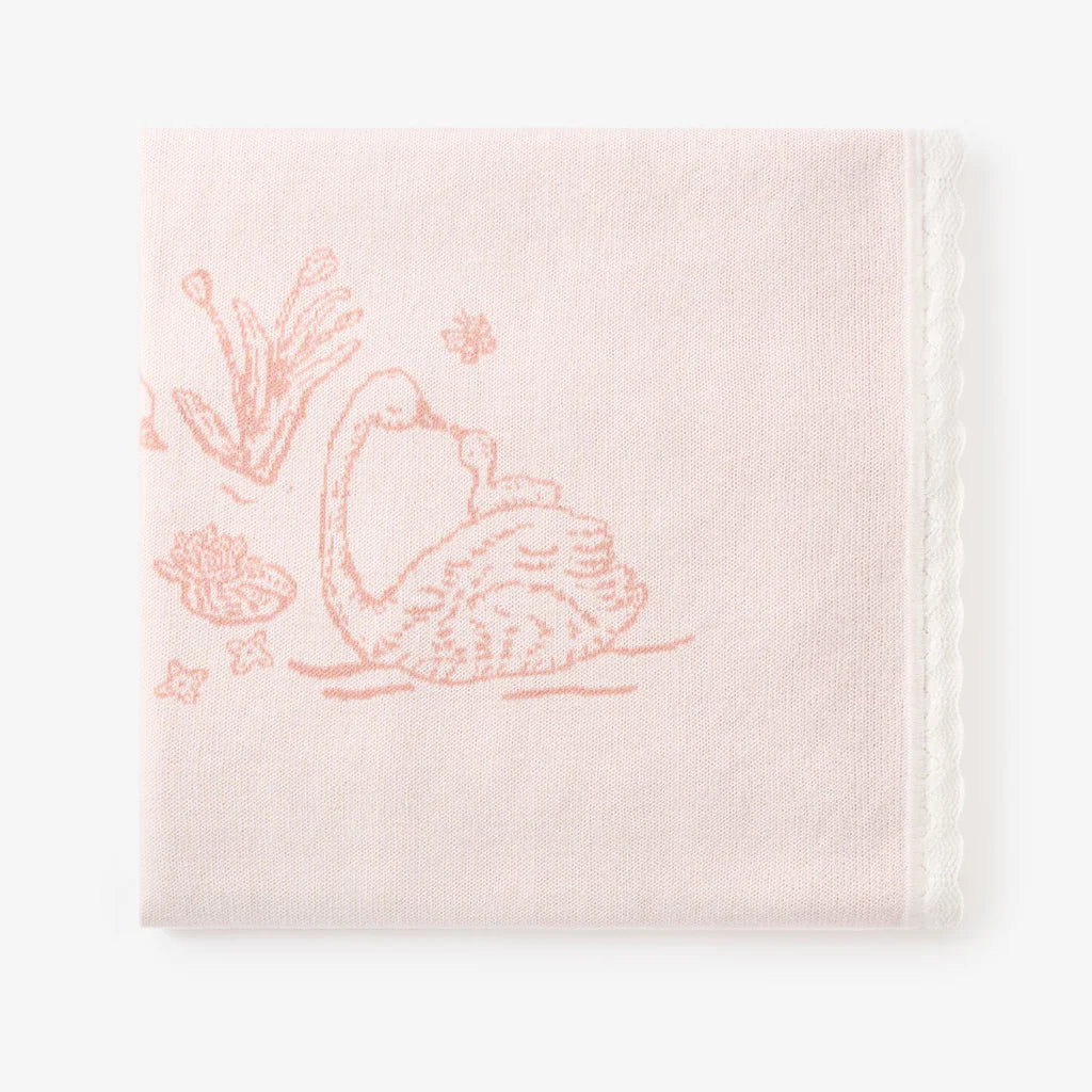 Baby Blanket - Knit Swan