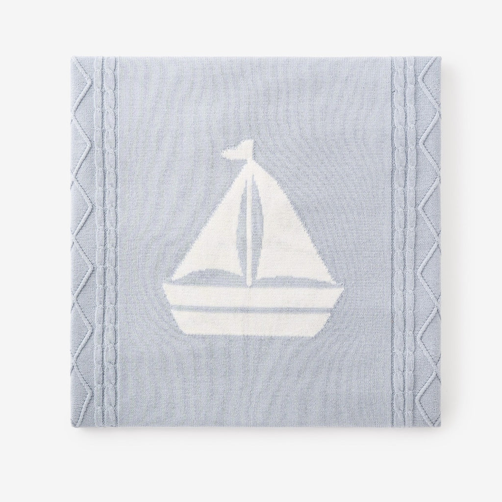 Baby Blanket - Cable Knit Nautical