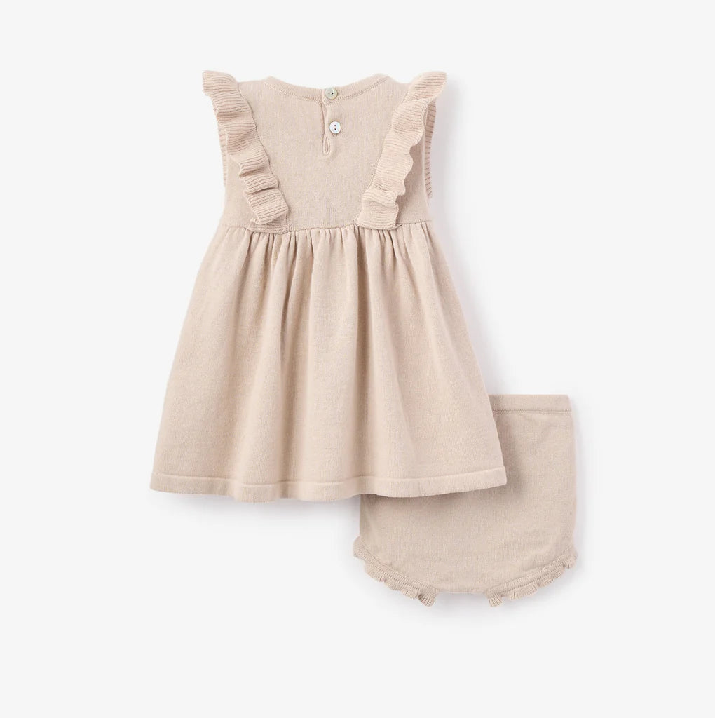 Dress with Bloomers - Embroidered Floral & Swan