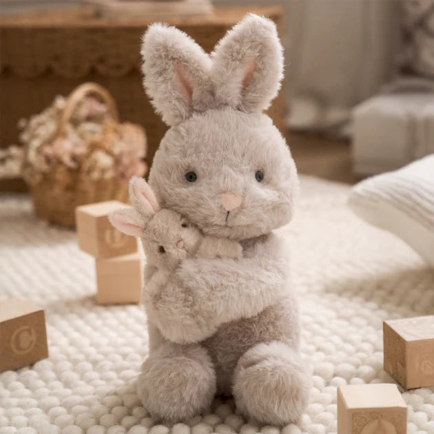 Plush Toy - Mama & Baby Bunny (set of 2)