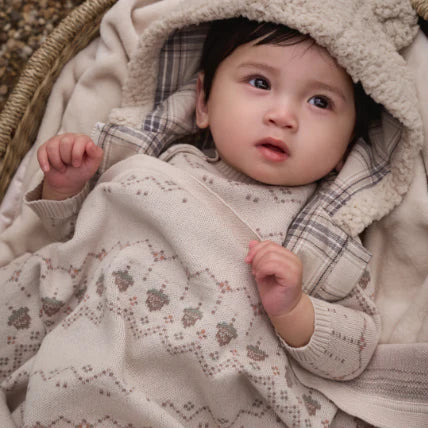 Baby Blanket - Acorn Fair Isle