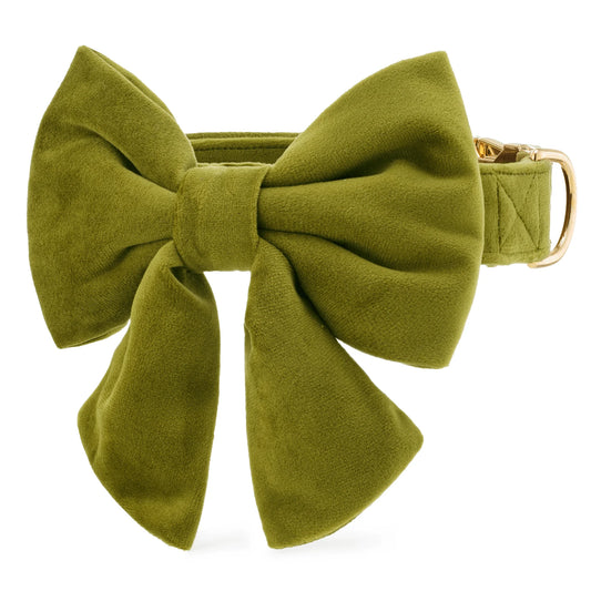 Olive Velvet - Lady Bow