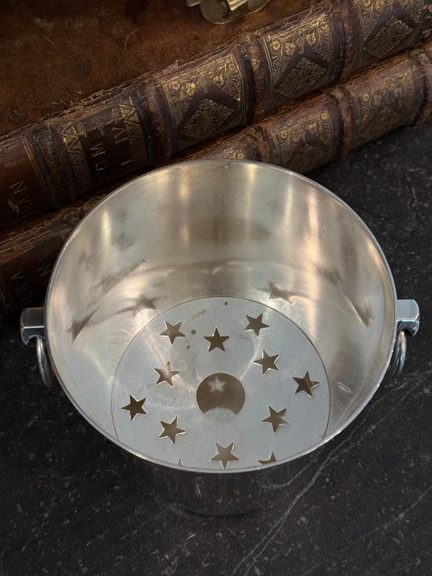 Antique 20th c. French Silverplate Petite Champagne Bucket