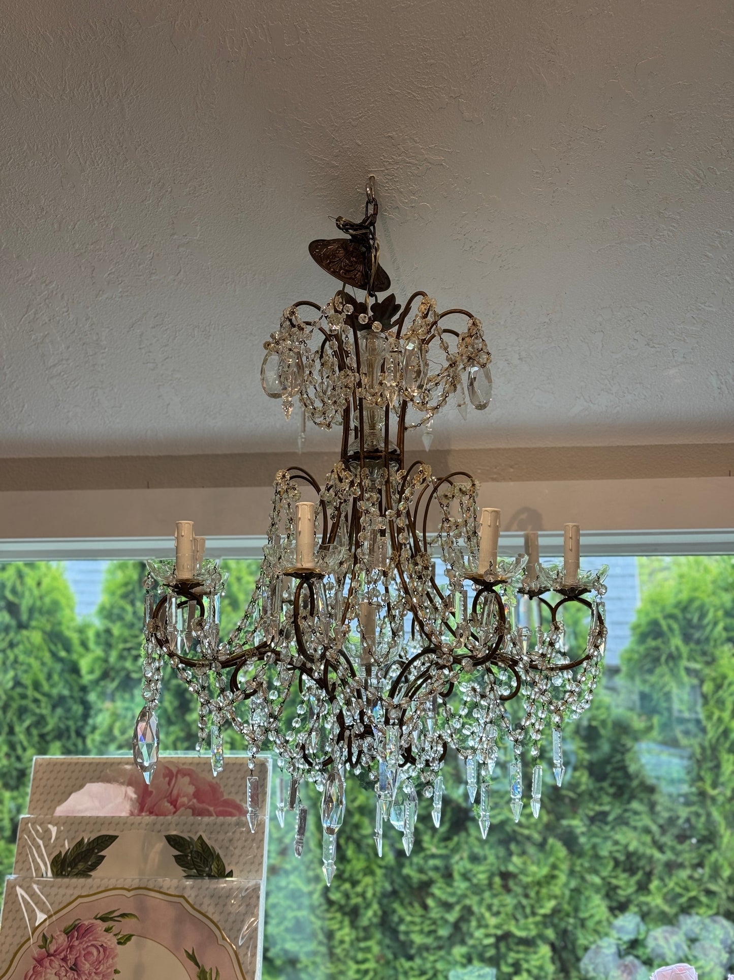 Antique 19th c. French Louis XV Style Crystal Chandelier