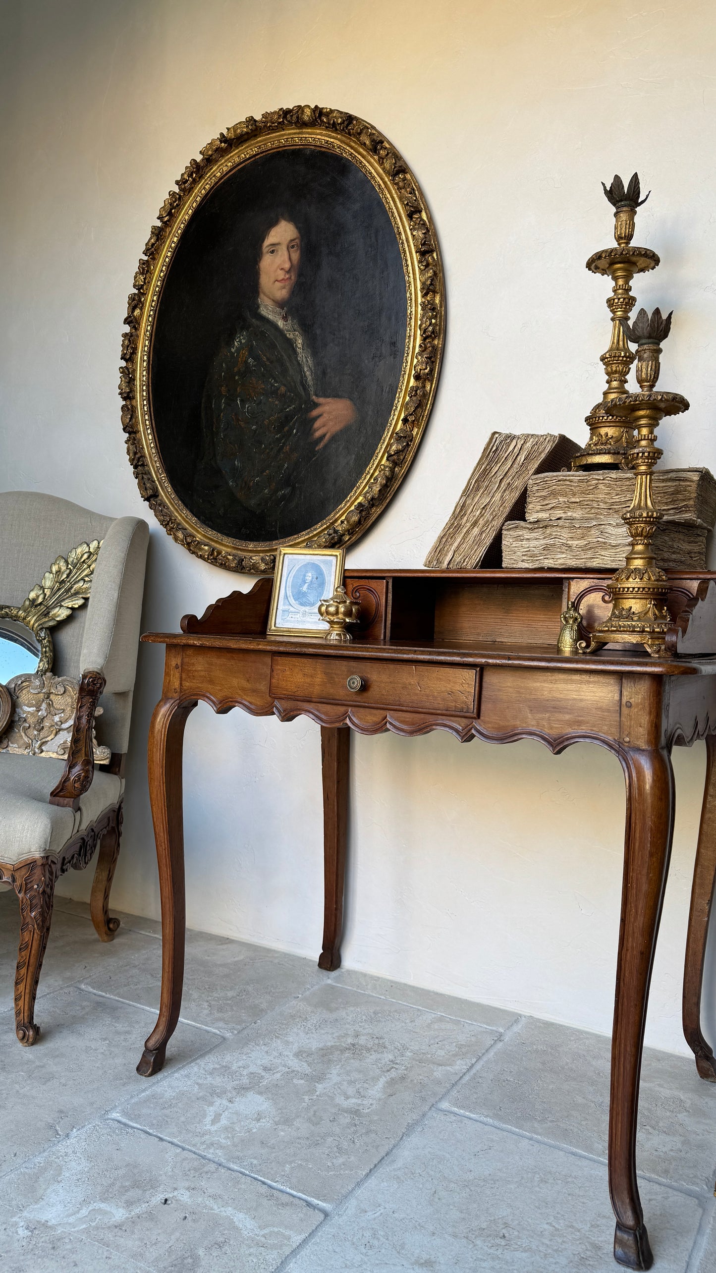 Antique 17th Century French Portrait