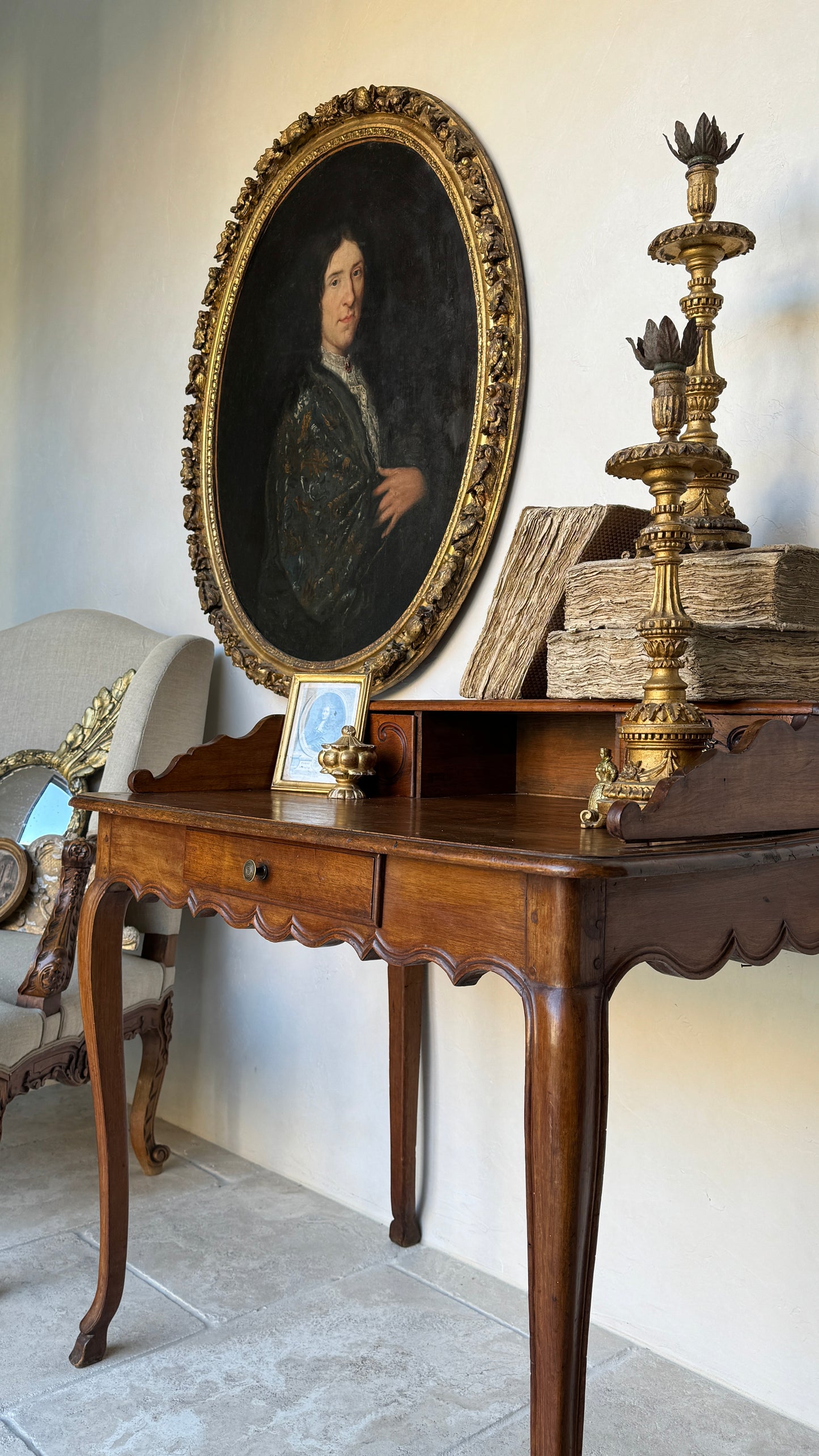 Antique 17th Century French Portrait