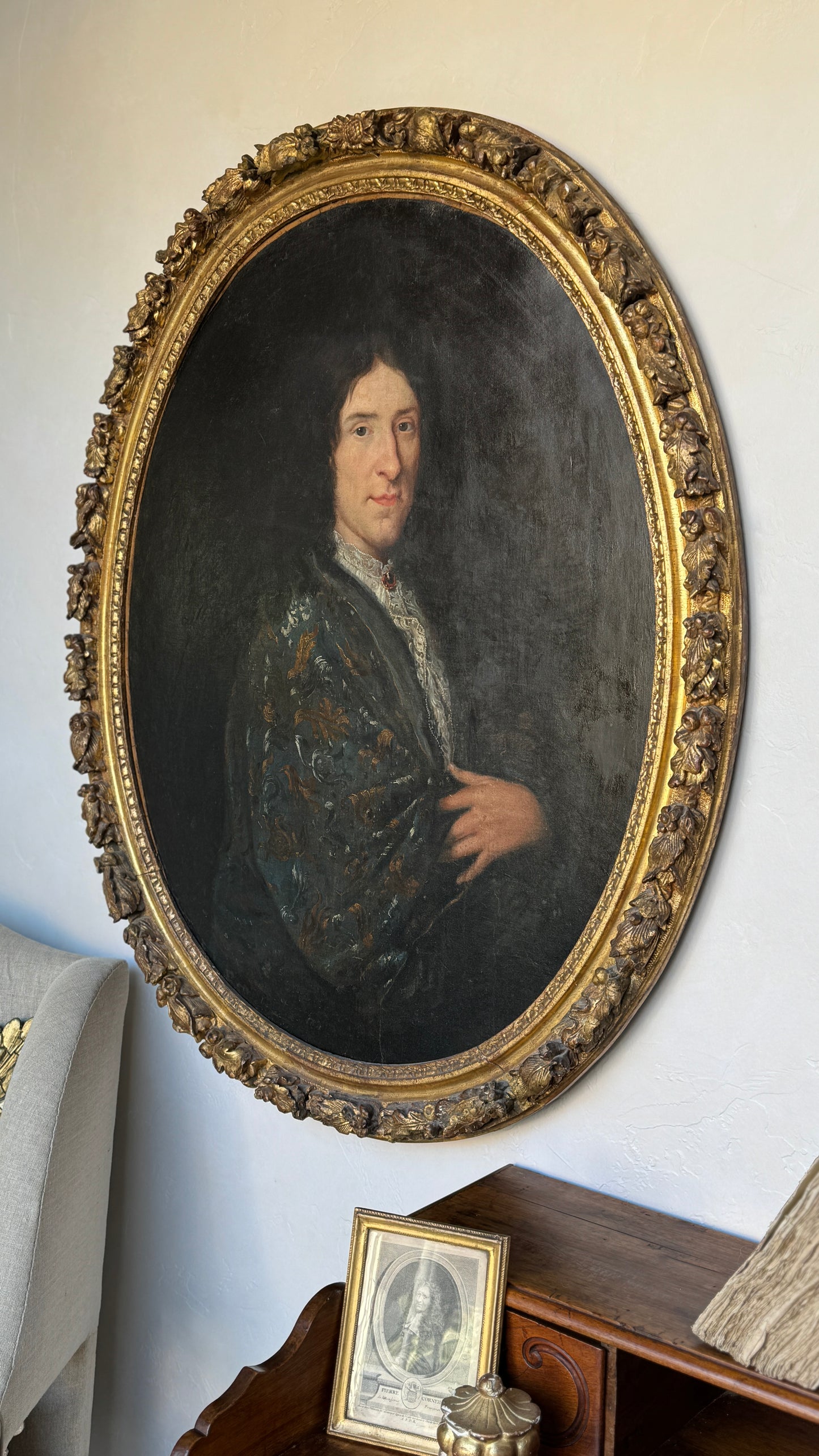 Antique 17th Century French Portrait