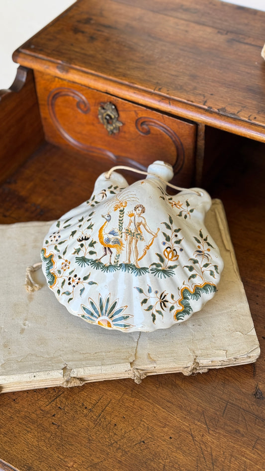 Antique Moustiers Flask found in France 19c