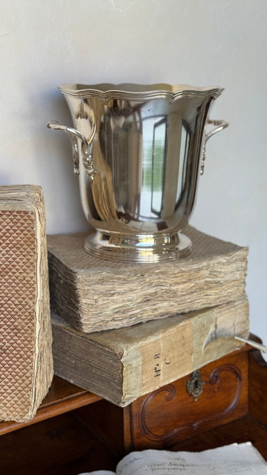 Antique French Silverplate Ice Bucket