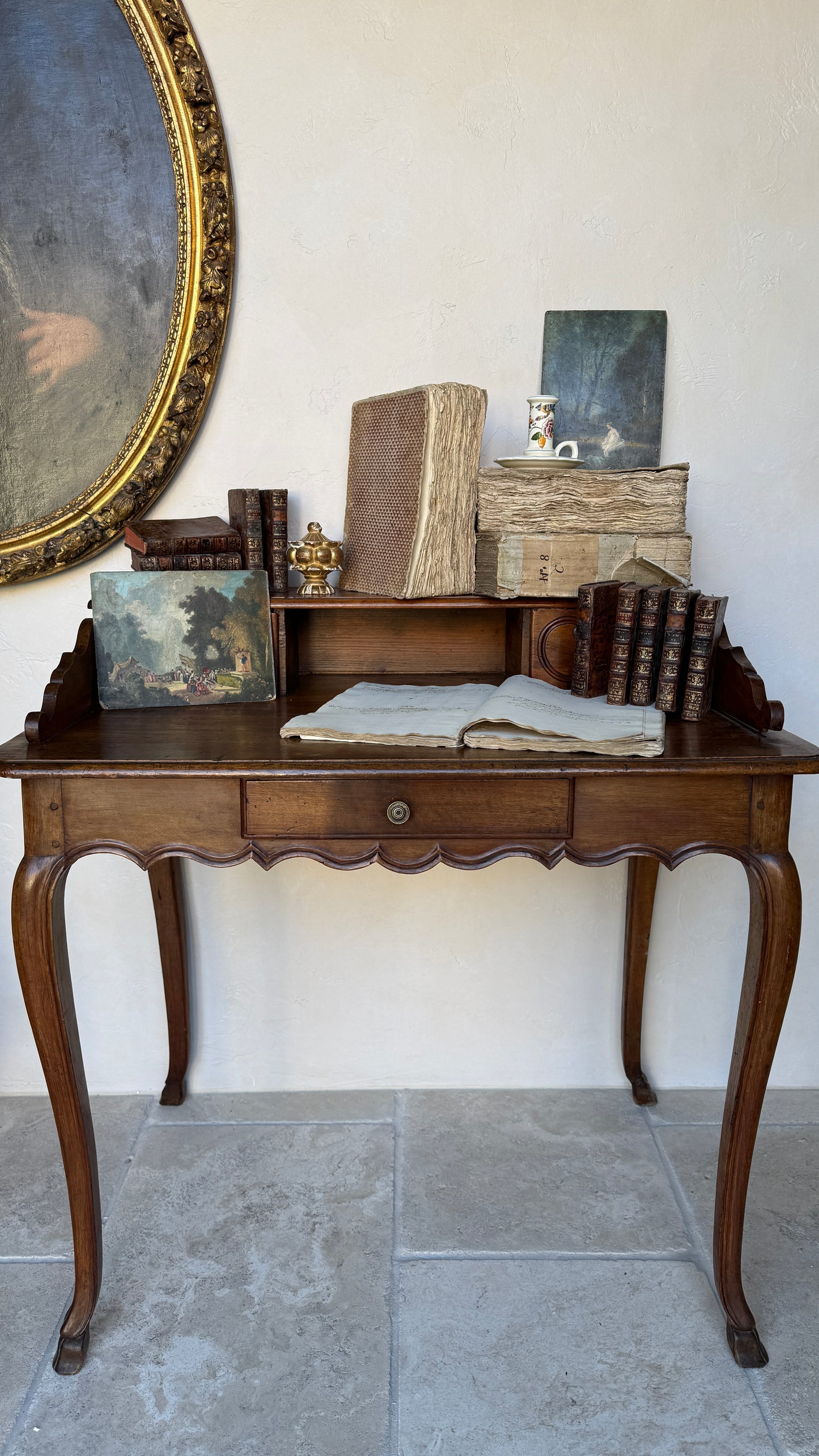 Vintage Gien Bedside Candlestick found in France