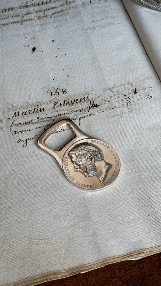 Antique Christofle Silver Bottle Opener