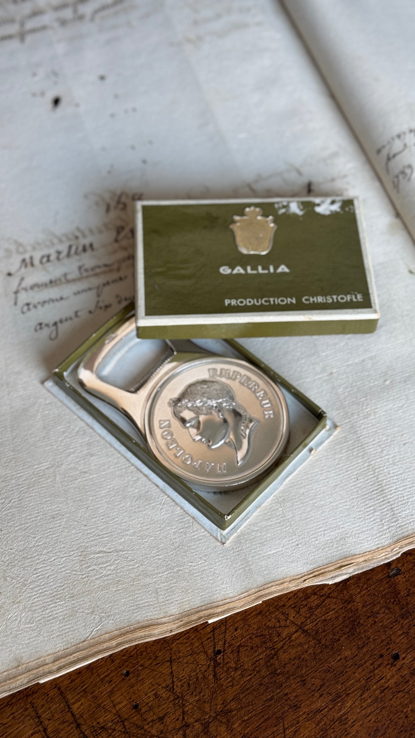 Antique Christofle Silver Bottle Opener