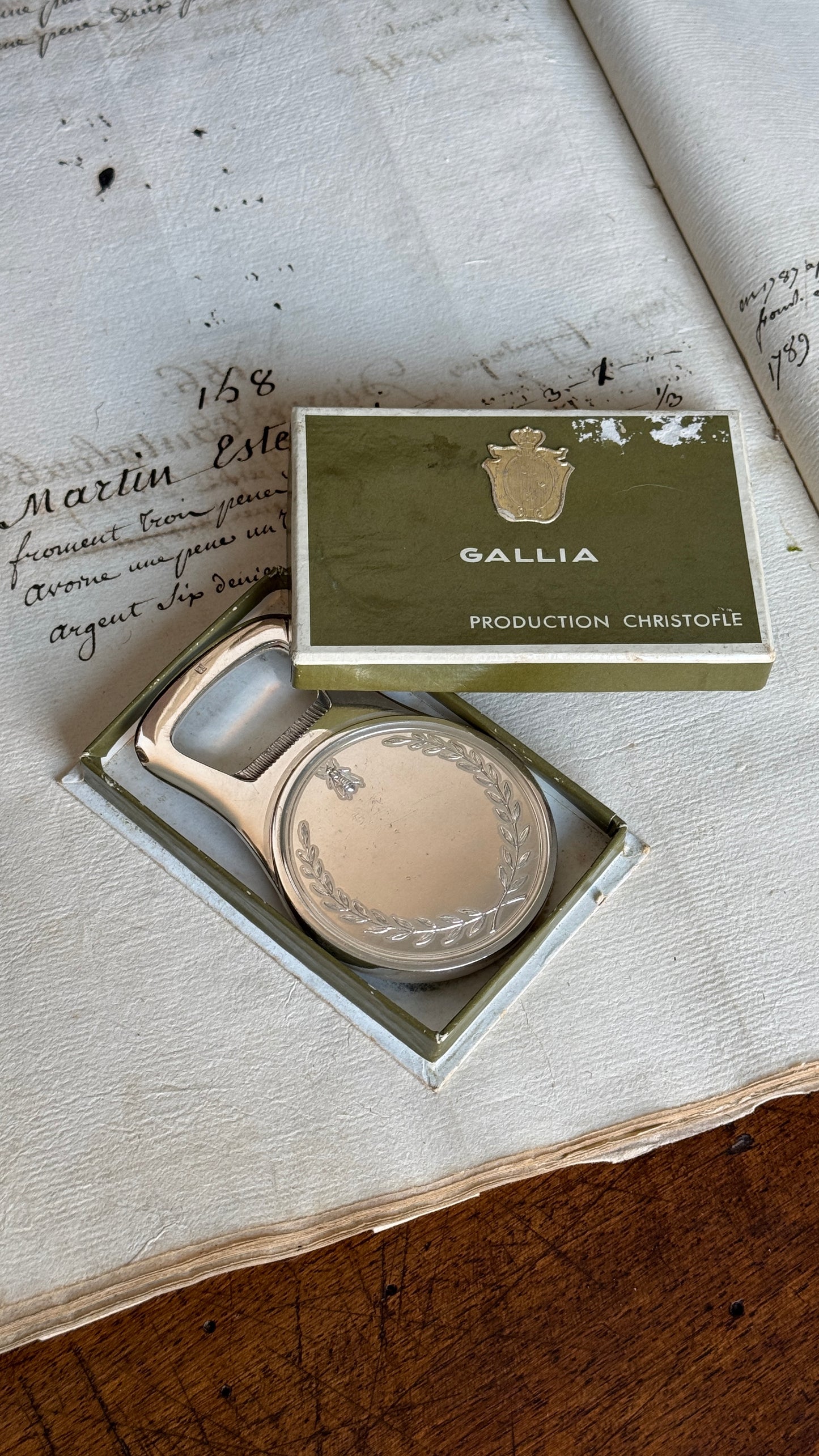 Antique Christofle Silver Bottle Opener