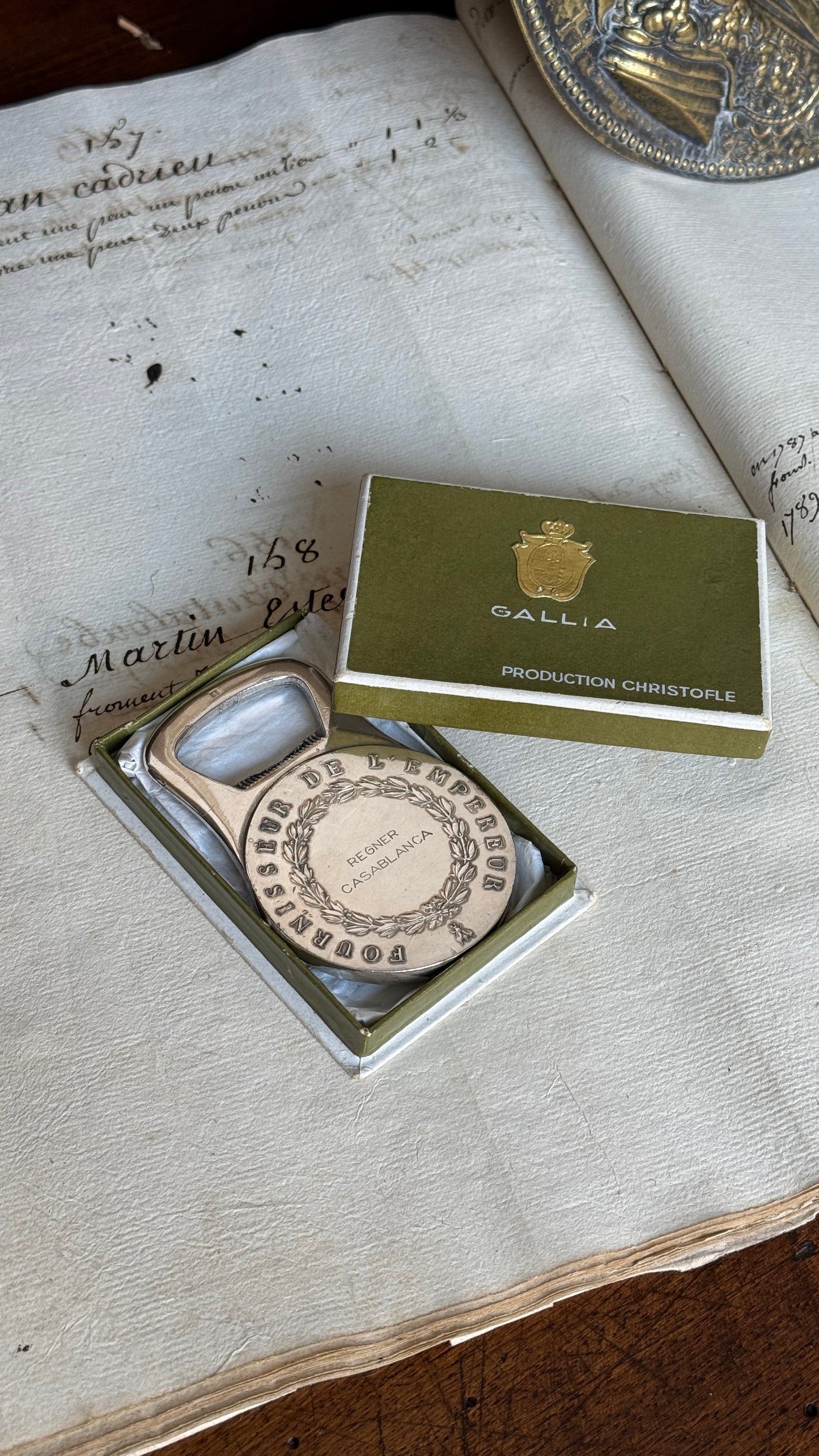 Antique Christofle Silver Bottle Opener