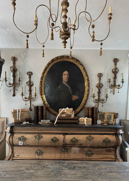 Antique Italian 19th c Wood Eagle Sconces (set of 4)