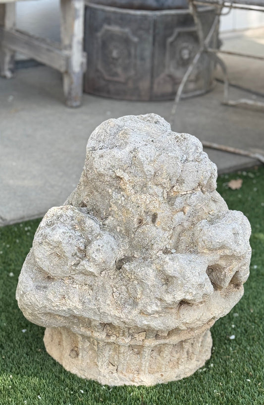 Antique Stone Bouquet 18th c found in France