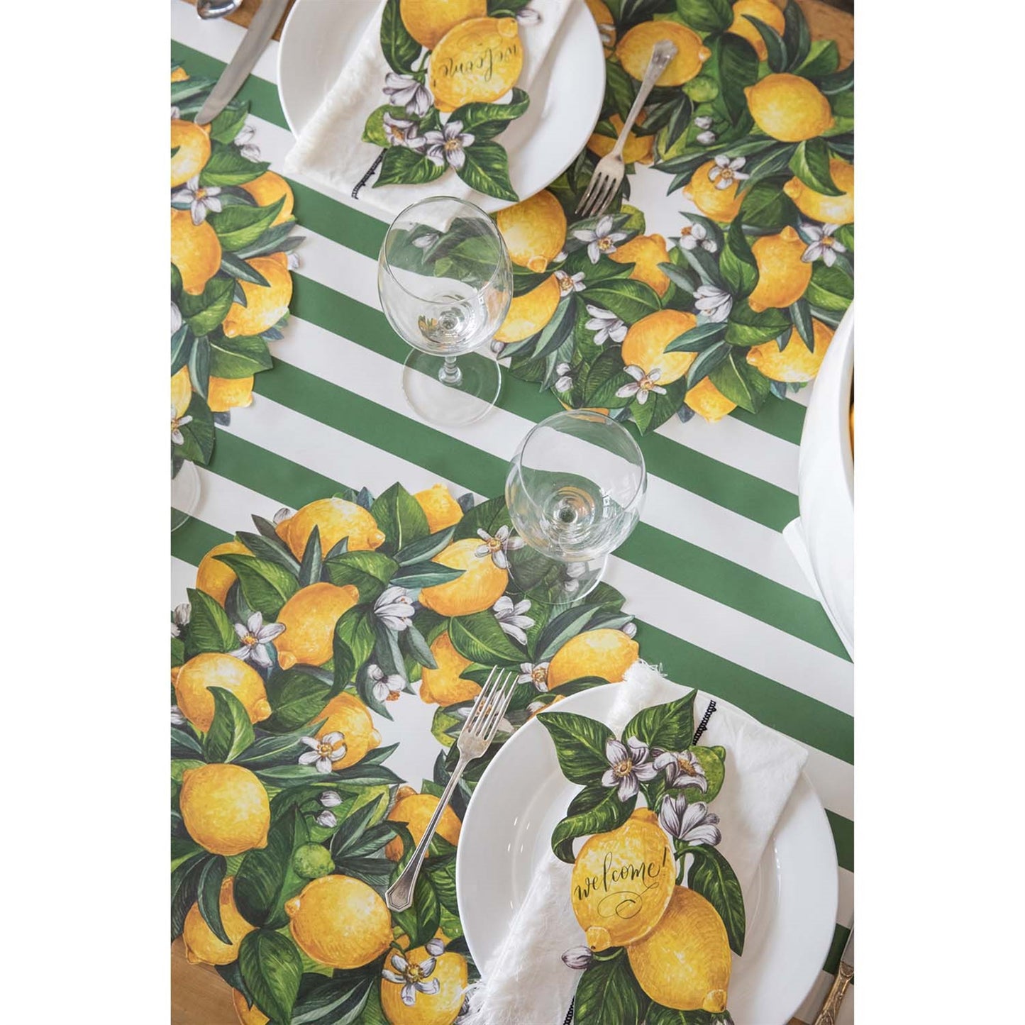 Paper Runner - Classic Stripe Dark Green