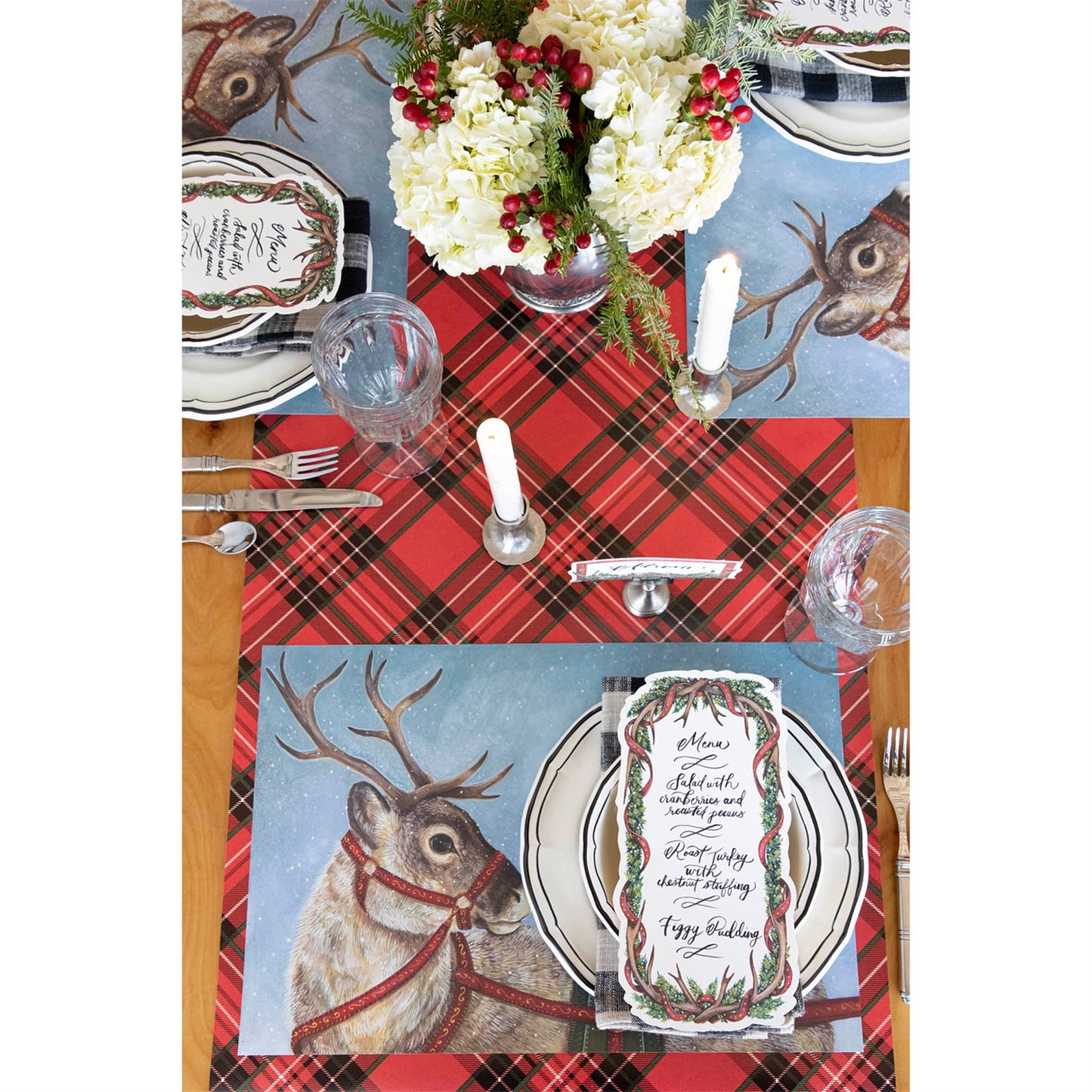 Paper Placemats - Dashing Reindeer (24 sheets)