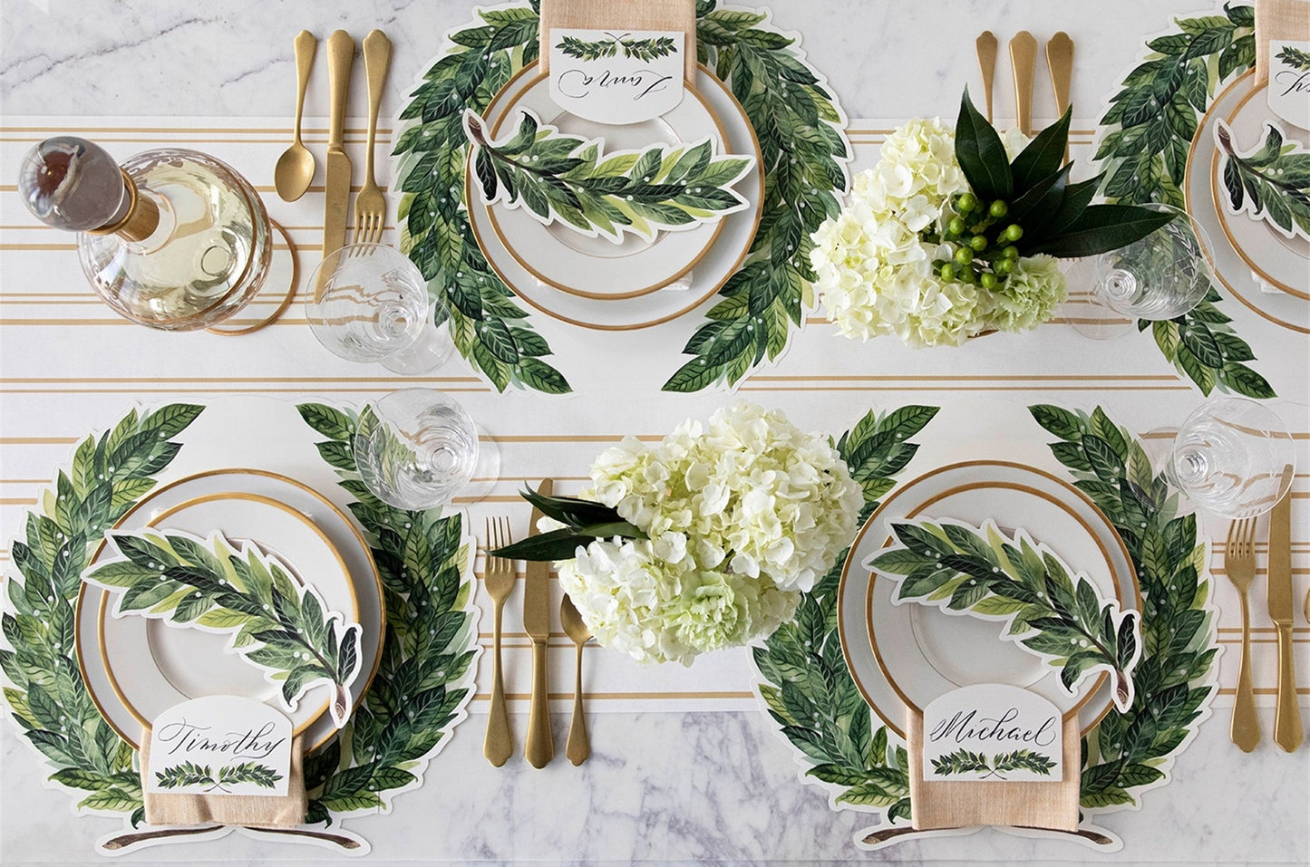 Paper Placemats - Laurel Wreath (12 sheets)