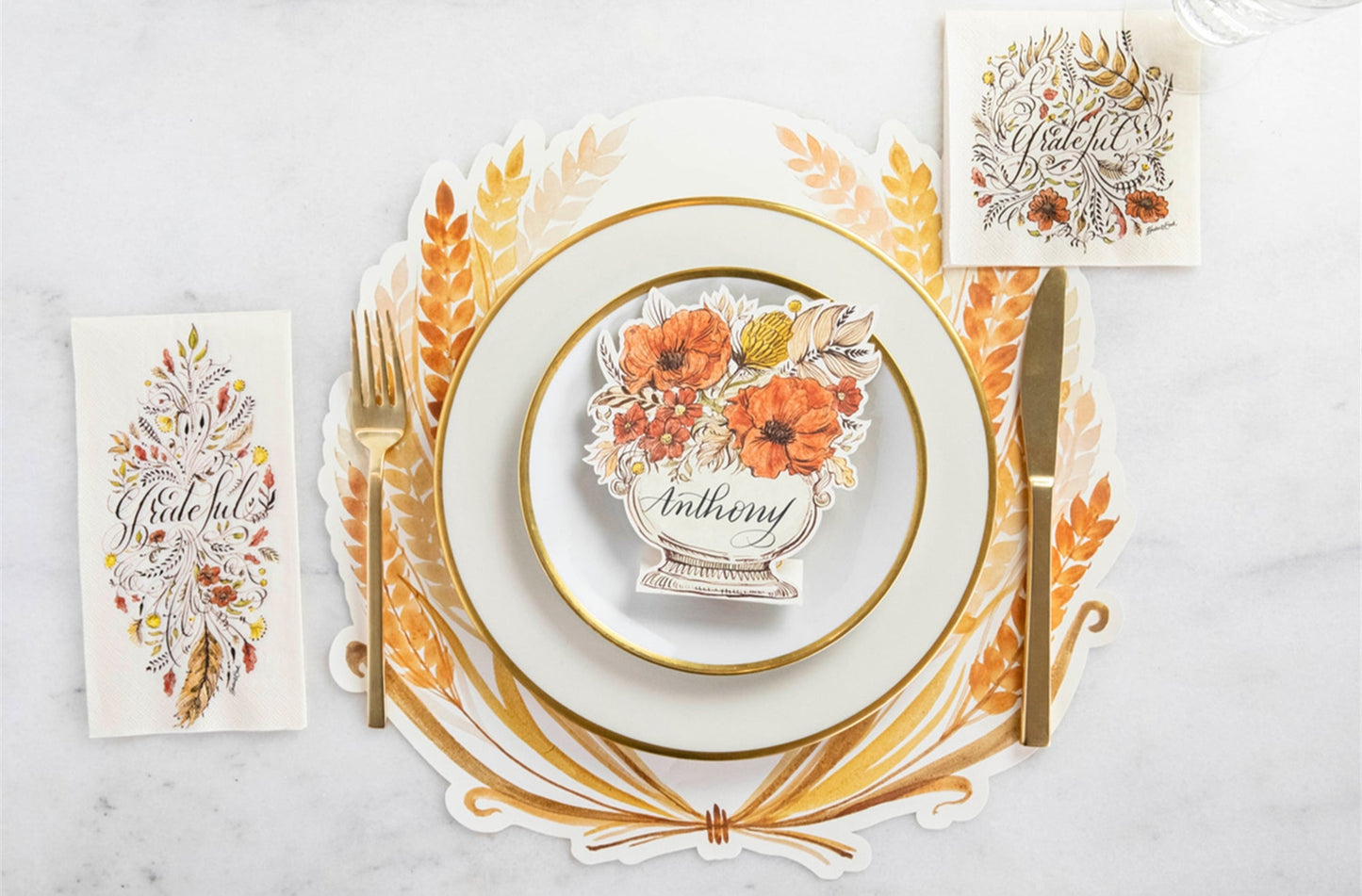 Paper Guest Napkins - Grateful