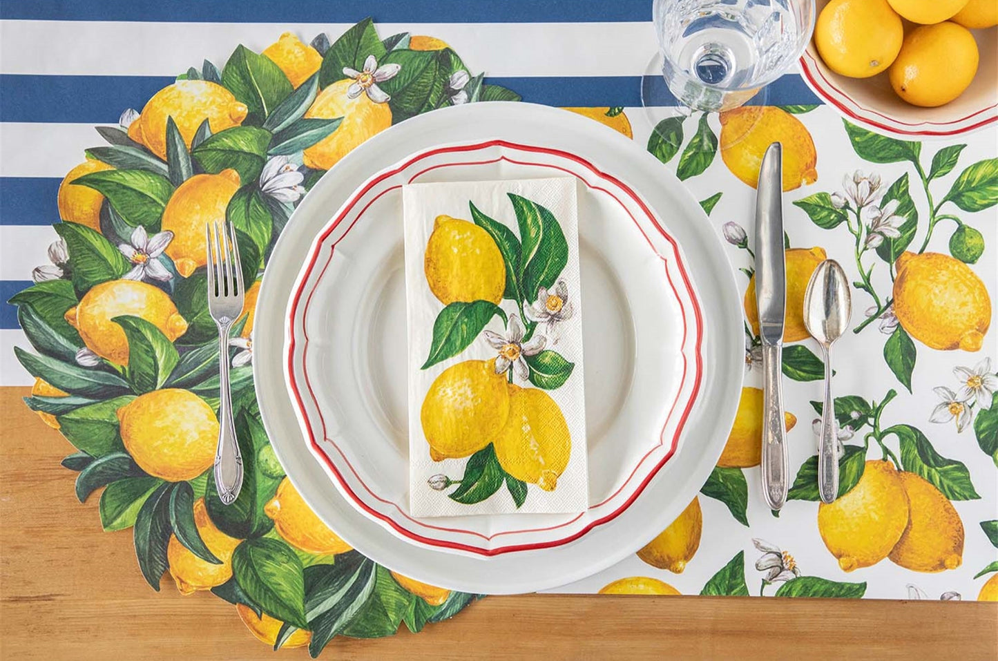 Paper Guest Napkins - Lemons