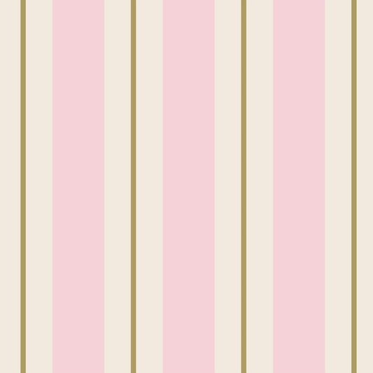 Paper Cocktail Napkins - Pink & Gold Awning