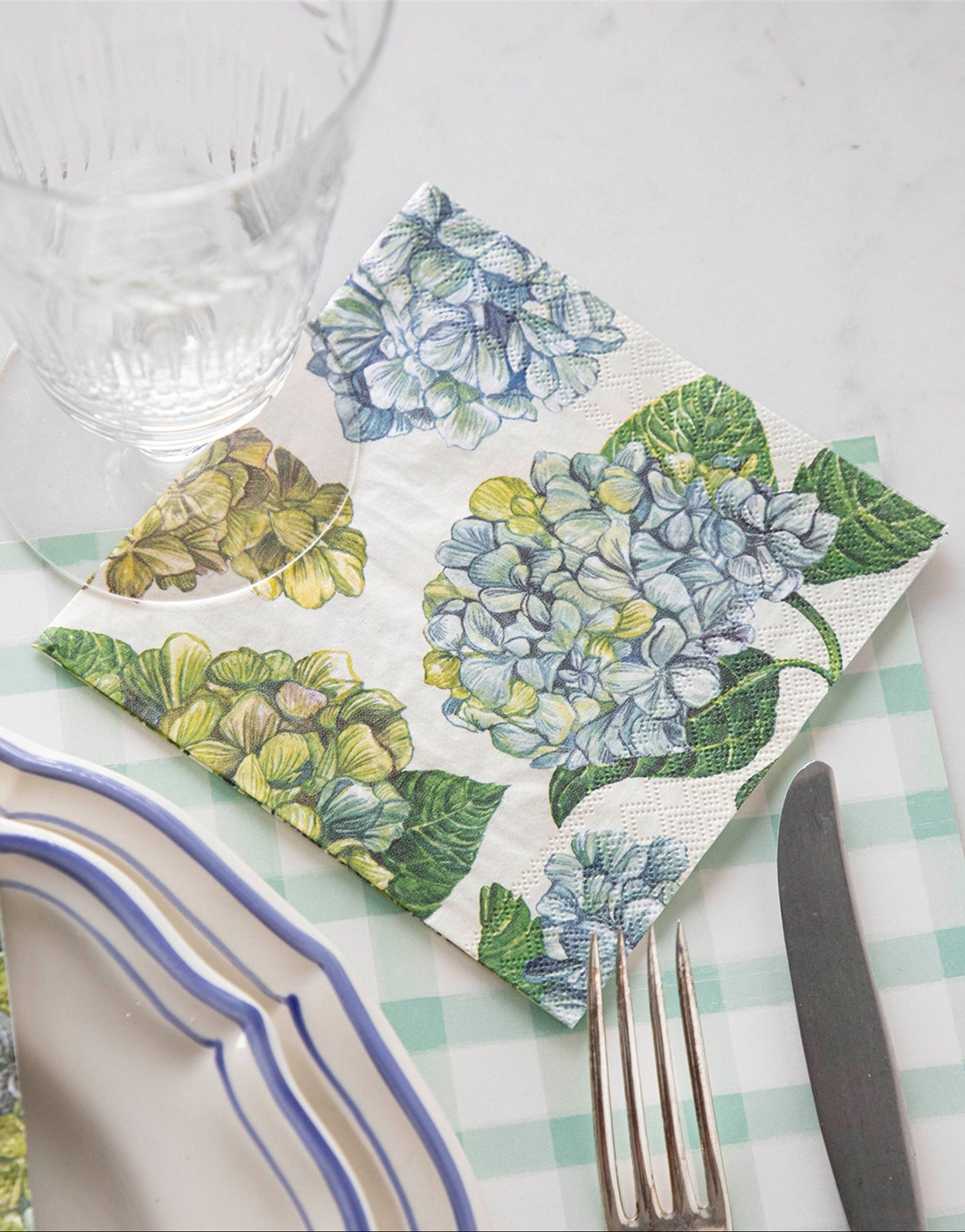 Paper Cocktail Napkins - Hydrangea