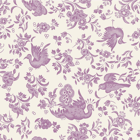 Paper Cocktail Napkins - Regal Peacock Lilac