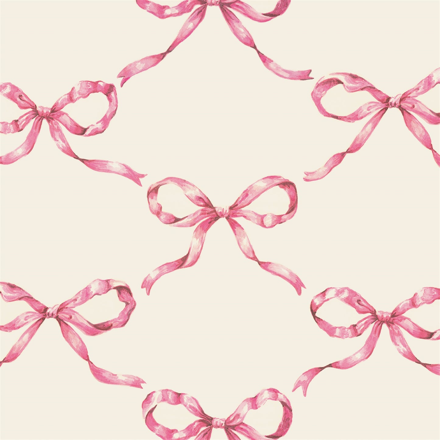 Paper Cocktail Napkins - Lattice Bow Pink