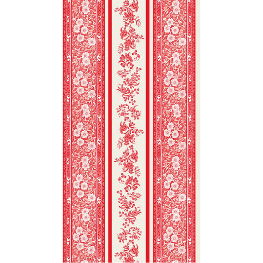 Paper Guest Napkins - Red Burleigh Stripe