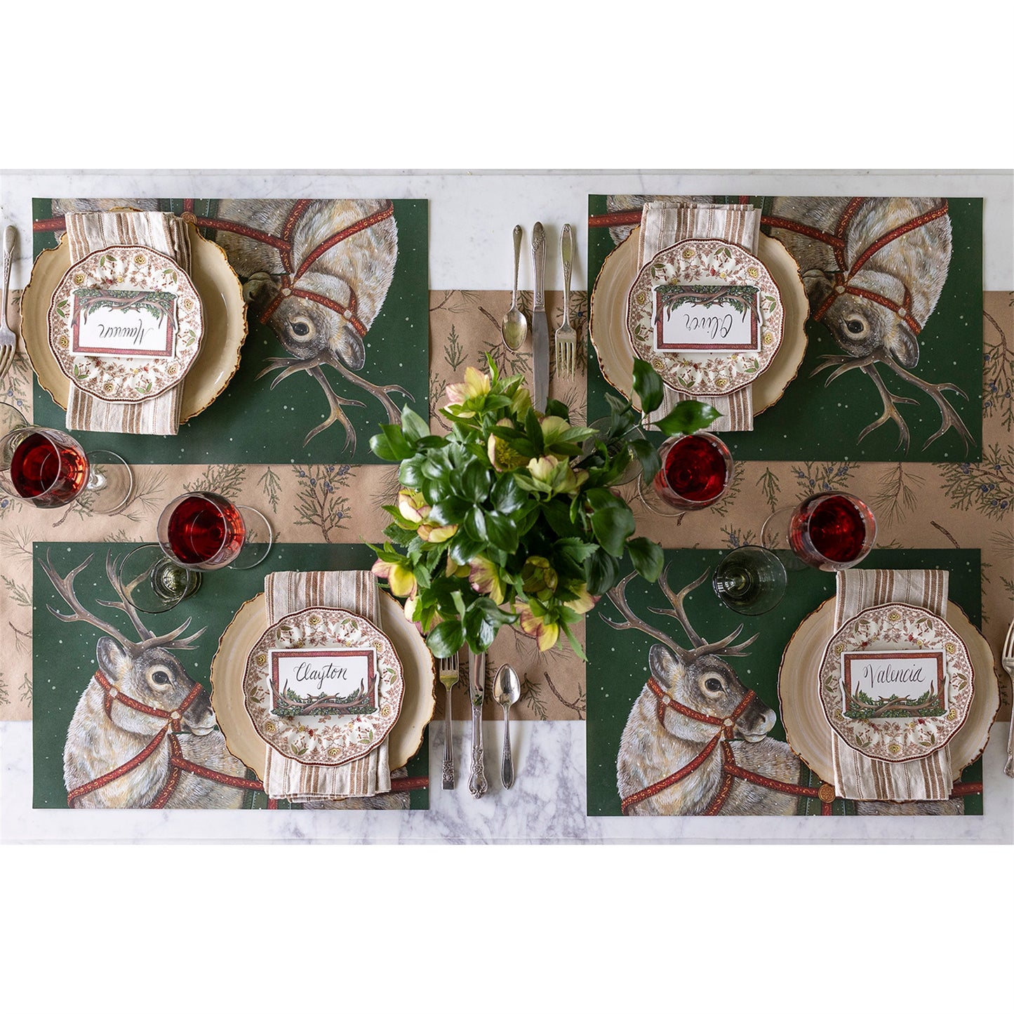Paper Placemats - Holiday Reindeer (18 sheets)