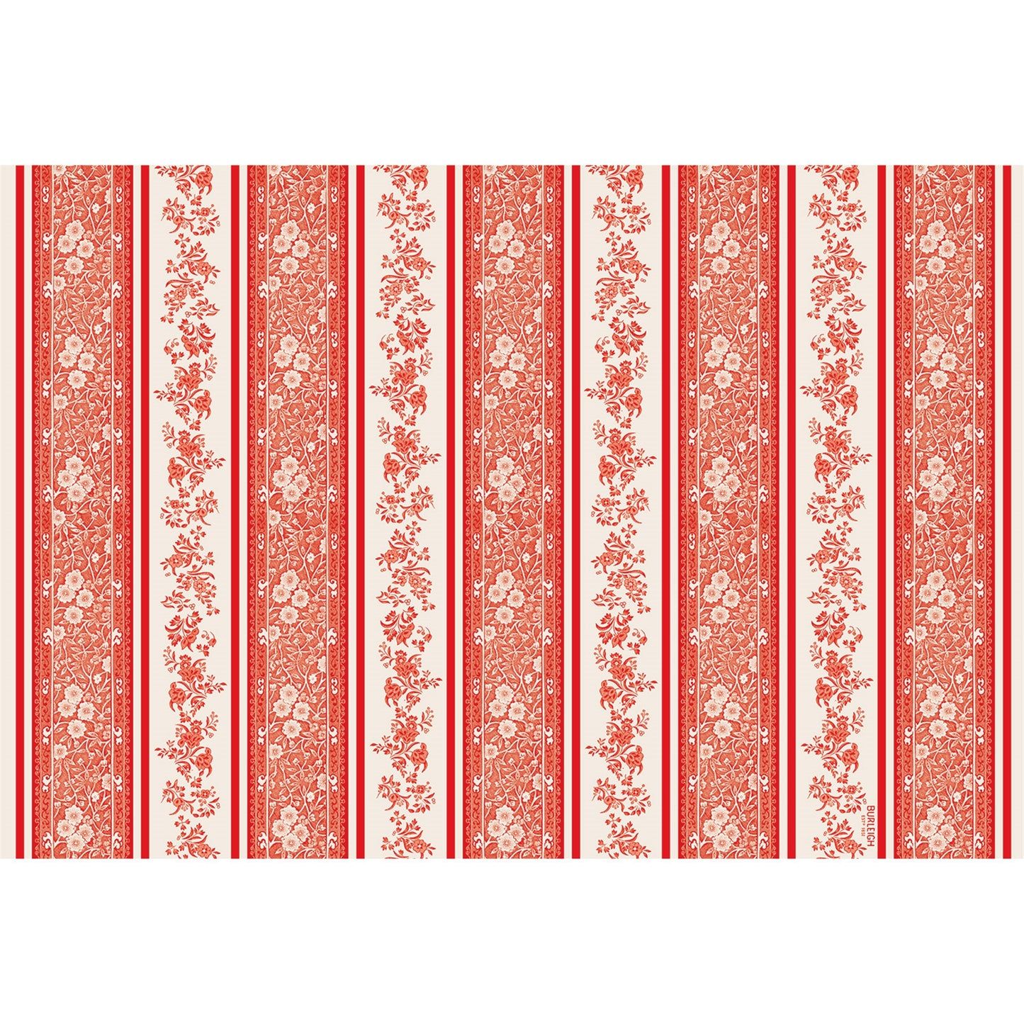 Paper Placemats - Red Burleigh Stripe (18 sheets)