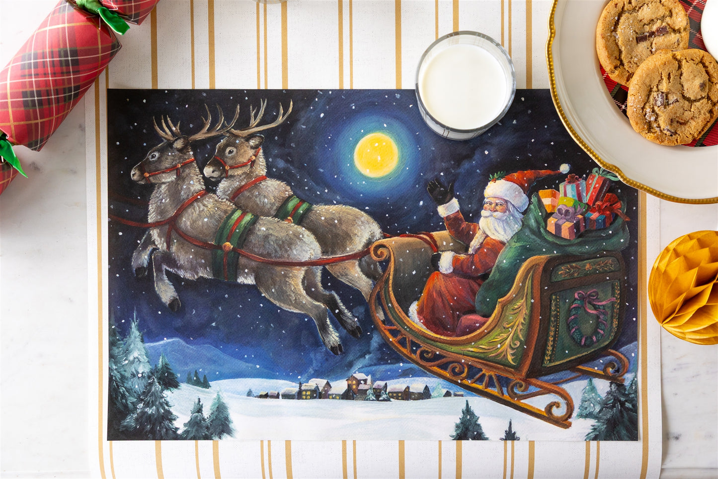 Paper Placemats - Sleigh Ride (18 sheets)