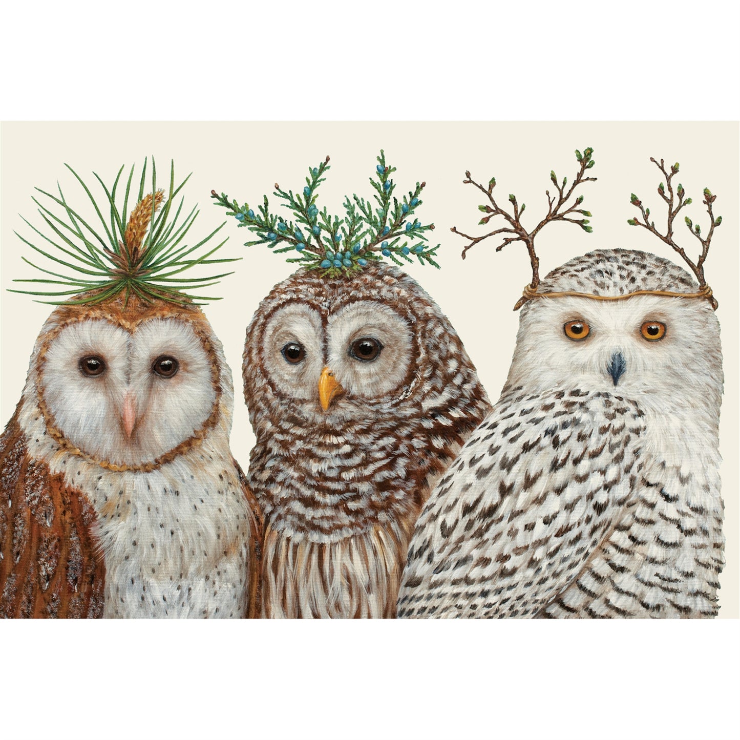 Paper Placemats - Winter Owls (24 sheets)
