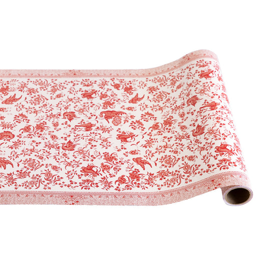 Paper Runner - Regal Peacock Red