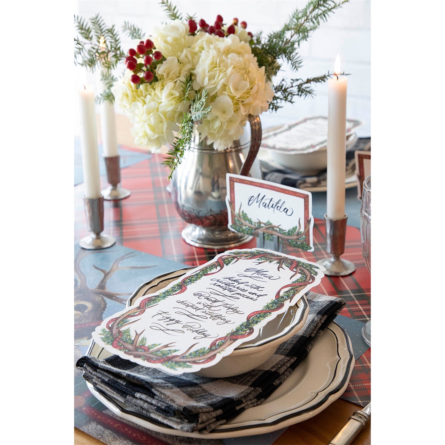 Table Cards - Antler Garland (pack of 12)