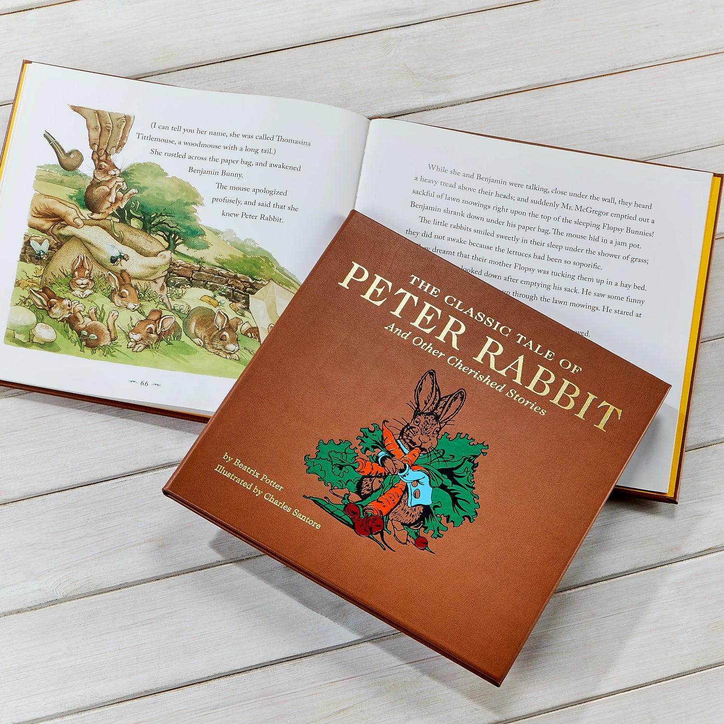 Book - The Classic Tale of Peter Rabbit (Leather Bound Edition)
