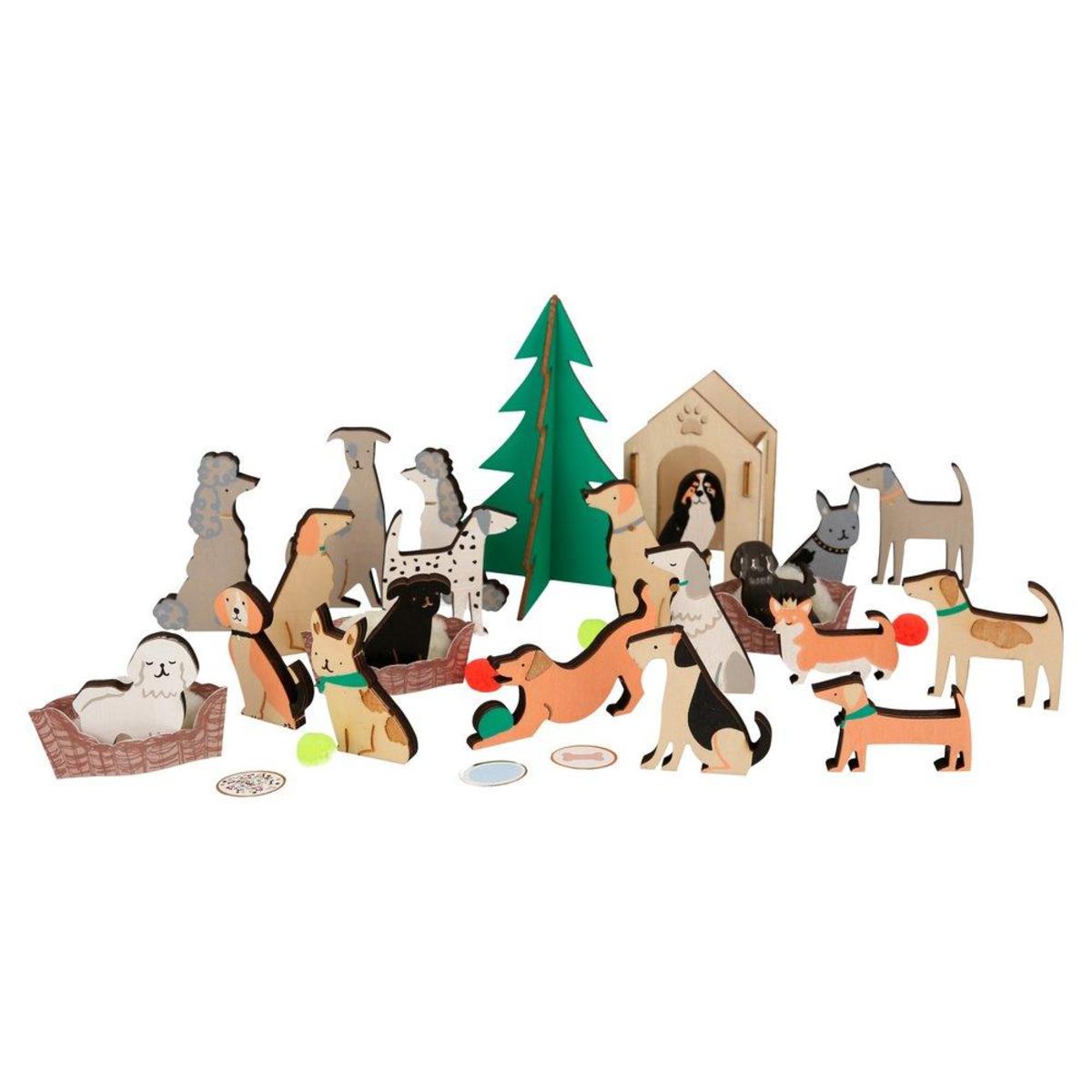 Advent Calendar Wooden - Dog Suitcase